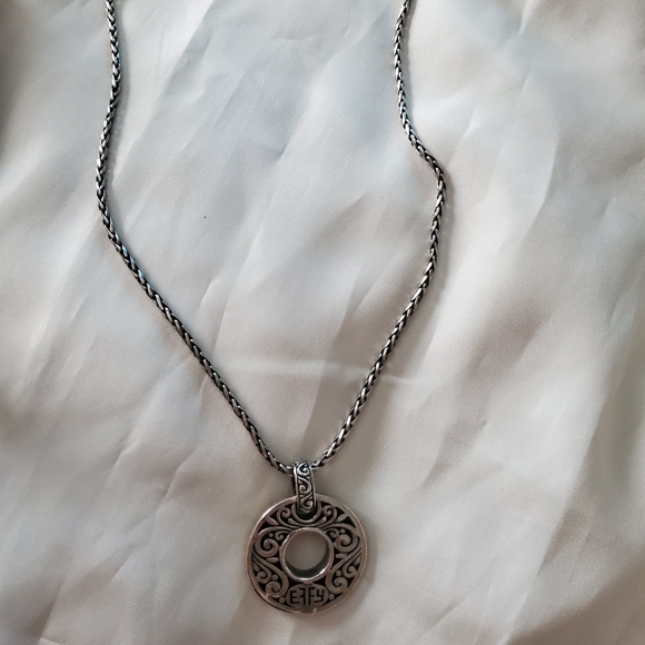 Effy Silver Necklace Pendant with diamonds - Picture 5 of 5